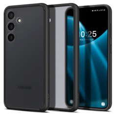 Husa pentru samsung galaxy s24, spigen ultra hybrid, frost black foto