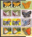 ARIPILE FLORILOR,FLUTURI,SERIE CU VINIETA IN PERECHE,Lp.2100b,MNH.ROMANIA., Fauna, Nestampilat