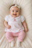 Cumpara ieftin Compleu din doua piese, tricou si pantaloni, BabyIm, bumbac (Marime