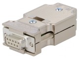 Mufă D-Sub PIN 9 Mamă Dreaptă 50V cu Terminal pe Cablu