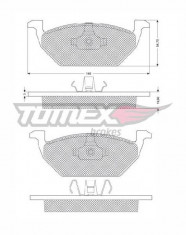 Set placute frana fata Vw Bora , Fox , Golf 4 - SPF65784 foto