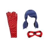 Cumpara ieftin Set accesorii costum Buburuza, peruca, masca, manusi, marime universala