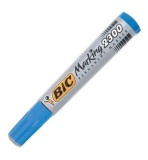 Marker permanent,varf tesit,corp gros,albastru,Bic 2300 Marking