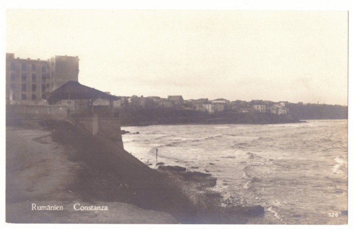 5096 - CONSTANTA, Faleza, Romania - old postcard, real PHOTO - unused