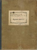 CM6834N Matricula școlară, Școala primară de stat Dragșina, județul Timiș-Torontal, pe anul școlar 1937-1938