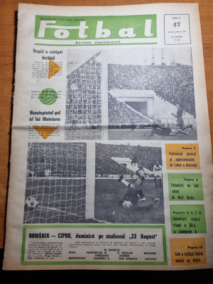 fotbal 20 aprilie 1967-rapid-dinamo 2-0,un nou pas spre titlu,u. cluj,petrolul foto