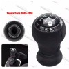 Nuca Schimbator Piele Toyota Yaris Auris (2005-2011) 5/6 Viteze Negru Crom, Prindere Filet