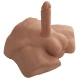 Apollo Torso Masculin si Dildo Realist Inclus Silexd, Silicon Lichid, Caramel