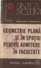 Geometrie plana si in spatiu pentru admitere in facultate