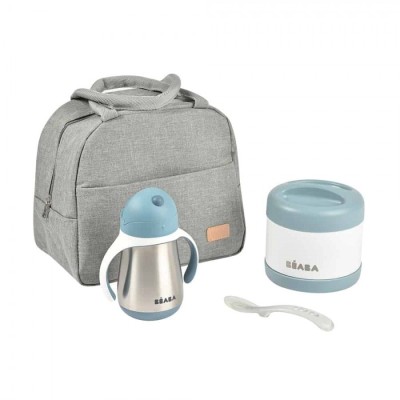 Set izoterm on the go 4 piese Beaba Blue foto