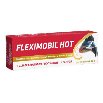 Fleximobil Hot Gel Emulsionat 50 grame Fiterman foto