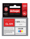 Cartus compatibil CL-511 color pentru Canon, 9 ml, Premium Activejet, Garantie 5 ani