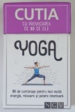 CUTIA CU PROVOCAREA DE 30 DE ZILE , YOGA , 30 DE CARTONASE PENTRU MAI MULTE ENERGIE , RELAXARE si PUTERE INTERIOARA , 2018