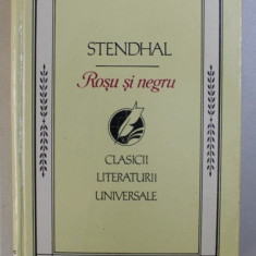 ROSU SI NEGRU de STENDHAL , traducere de GELLU NAUM , 1994