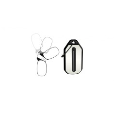 Ochelari de vedere, pentru citit, fara brate, pliabili, rame transparente, mini breloc portabil, Dioptrie + 2.50