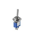 Comutator ON-ON 3 pini 8x5x7mm cu retinere Goobay