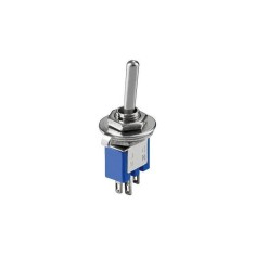 Comutator ON-ON 3 pini 8x5x7mm cu retinere Goobay