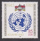 Germania DDR 1985 - ONU 1v. neuzat,perfecta stare(z)