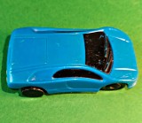 Lamborghini Diablo Hot Wheels Matell, Made in China, Mc Donald`s Happy Meal 1998. Carcasă plastic albastru, motor fricțiune (pull-back) X