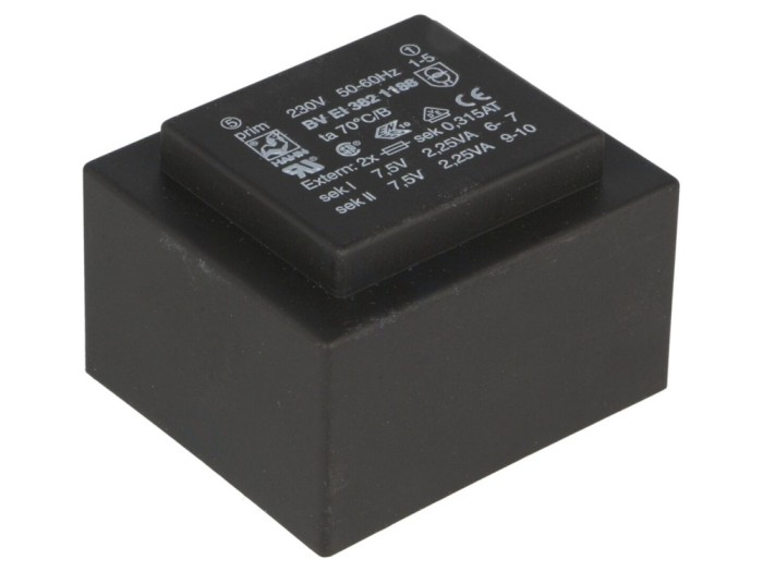 Transformator &icirc;ncapsulat 4,5VA 230VAC