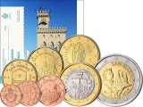 San Marino 2026 - Set de monede euro de la 1 cent la 2 euro BU