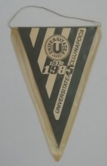 D9 M5 12 - fanion - sport - cluburi sportive - clubul Universitatea Cluj - 1919 - 1985
