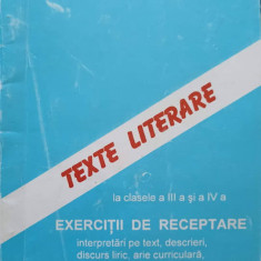 TEXTE LITERARE LA CLASELE A III-A SI A IV-A. EXERCITII DE RECEPTARE-ELENA SIMIONICA