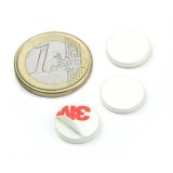 Disc metalic cu autoadeziv, &Oslash;13 x 2 mm, alb