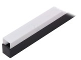 Profil aluminiu negru 1m pentru module LED LINEA20