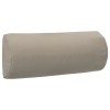 Tetiera sezlong gri taupe 40x7.5x15 cm textilena vidaXL, perna scaun gradina cu banda adeziva, confortabila