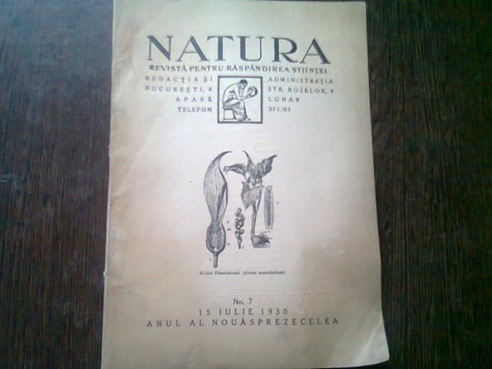 REVISTA NATURA NR.7/1930