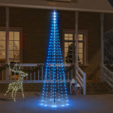 Brad de Craciun pe catarg, 310 LED-uri, albastru, 300 cm GartenMobel Dekor, vidaXL