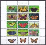 Antile 2009 fauna fluturi MI 1727-1738 MNH, Nestampilat