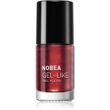 Cumpara ieftin NOBEA Metal Gel-like Nail Polish lac de unghii cu efect de gel culoare Polish Ruby 6 ml