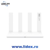 Router Wireless Gigabit HUAWEI WiFi AX3 AX3000, Wi-Fi 6, Dual-band 574 + 2402 Mbps, alb