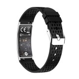 Cumpara ieftin iSEN B8 Ceas Inteligent, Alb cu bratara Neagra, Silicon, Ritm Cardiac Oxigen Sange, Detectare Presiune, Urmarire Somn Activitate, Sanatate Femei, 33mA