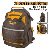 Rucsac geanta scule, 8 kg, 35 x17 x46 cm - Ingco HBP01028