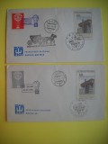 HOPCT PLIC FDC S NR 275 SET 2 FDC STAMPILOGRAFIE -ZBOR BALON PRAGA-VIENA 1968 -CEHOSLOVACIA / CEHIA