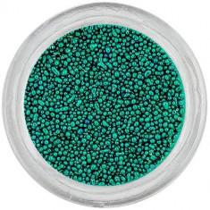 Perle pentru unghii, 0,5 mm – verde-albastru