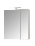 Dulap baie cu oglinda Celine, PAL, iluminare led, 60 cm, 2 usi, 3 rafturi, soft close, alb