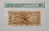 Bancnota Romania 500 lei 1947 Cosasul fals de epoca, gradat PMG 63 UNC
