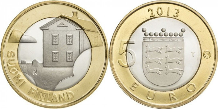 Finlanda moneda comemorativa 5 euro 2013 - Ostrobothnia - UNC