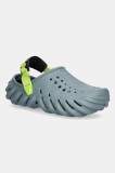 Crocs papuci X - (Echo) Clog culoarea verde, 207937