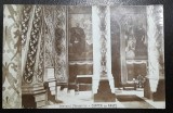 Carte postala, interiorul Manastirii Curtea de Arges, perioada interbelica