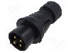 Conector alimentare AC, IEC 60309, IP44, 16A, 415V, 415V AC, 4 pini, AMPHENOL - 2CMA103584R1000