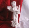 BIBELOU FIGURINA PORTELAN INGERAS CU MANDOLINA 24 CM