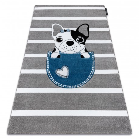 Covor PETIT BULDOG gri, 200x290 cm