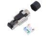 Mufă RJ45 Cat 6a ecranată - 8 pini drept