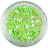 Flori verzi cu găuri - reflexii colorate, INGINAILS