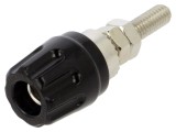 Conector banană 4mm 16A 30V AC 60V DC negru Hirschmann T&amp;M
